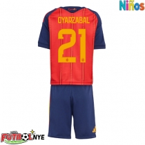 Camiseta España Mikel Oyarzabal #21 Primera Equipación para niños Mundial 2026 manga corta (+ pantalones cortos)